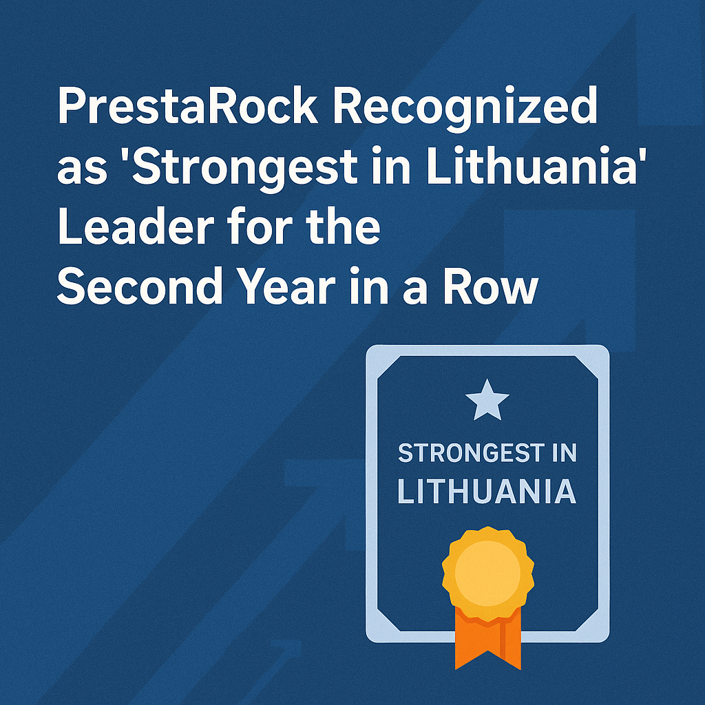 PrestaRock riconosciuta come “Leader più forti in Lituania” per il secondo anno consecutivo