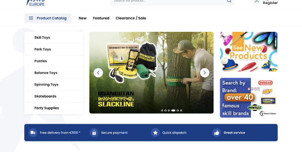 Snellire la vendita all’ingrosso di giocattoli e attrezzature per giocolieri con un e-commerce B2B intelligente