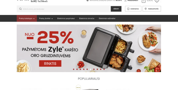 Distribuzione di elettrodomestici premium e tecnologia per la cura personale con una solida presenza omnicanale in tutta la Lituania