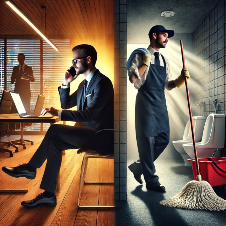 Come Sono Passato da CEO a Pulire i Servizi Igienici