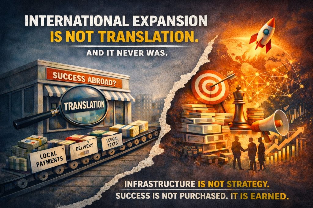 L’Espansione Internazionale Non È Traduzione. E Non Lo È Mai Stata.
